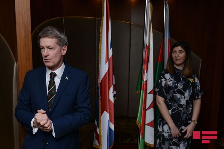 Bakıda Uels Milli günü - FOTO