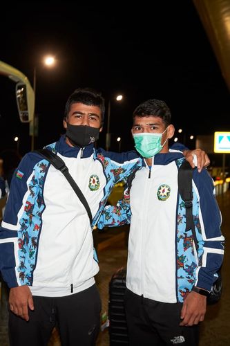 Nümayəndə heyətimizin ilk qrupu Kazanda  - FOTOSESSİYA