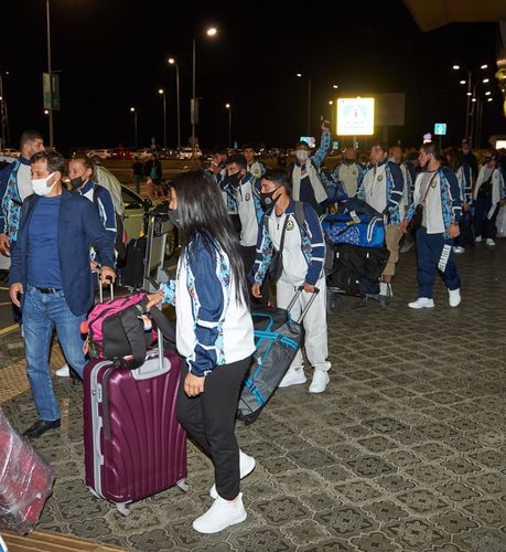 Nümayəndə heyətimizin ilk qrupu Kazanda  - FOTOSESSİYA