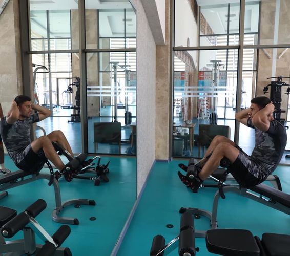 Cüdoçularımız Olimpiadaya hazırlığı Şağanda davam etdirirlər - FOTOSESSİYA