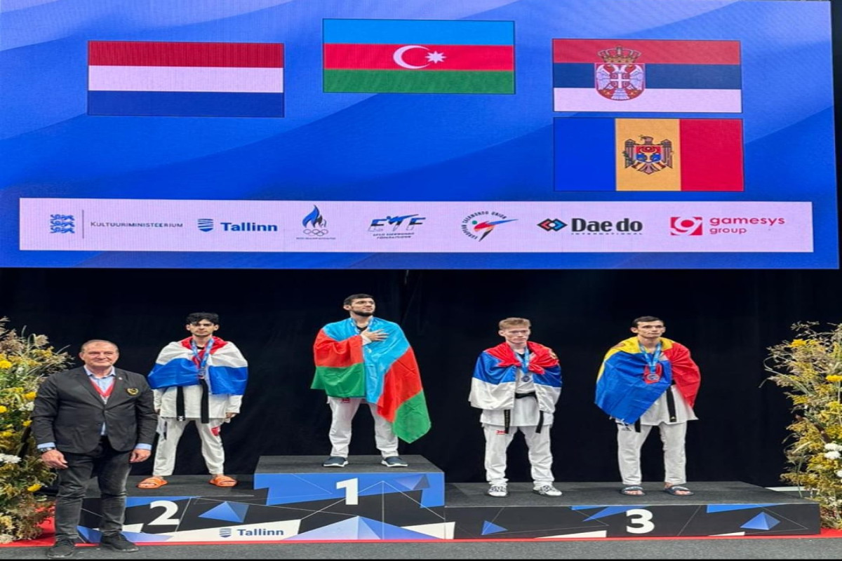 Azərbaycan taekvondoçusu Avropa çempionu oldu - FOTOLENT 