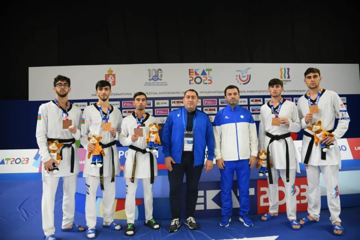 Taekvondoçularımızdan Yekaterinburqda komanda yarışında medal 