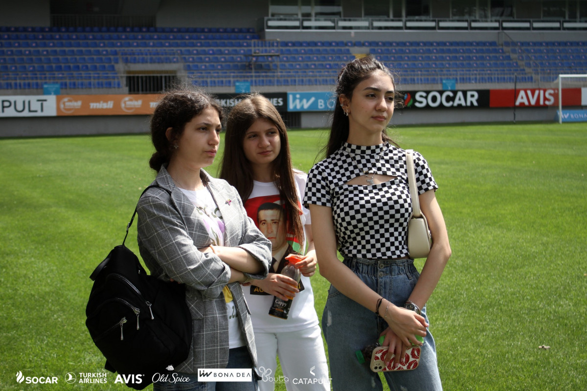 Şəhid övladları və Bakı-İstanbul liseyinin şagirdləri üçün stadion turu - FOTO  - VİDEO 