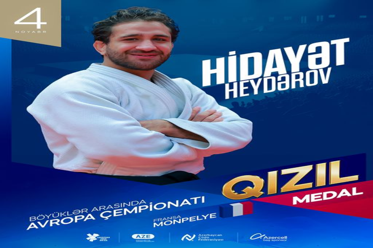 Avropa çempionatı: cüdoçumuzdan qızıl medal 