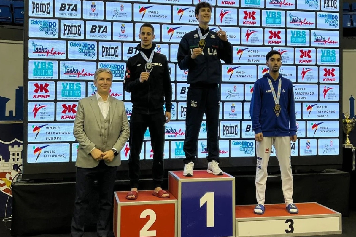 Taekvondoçularımız Serbiyada 2 medal qazanıb