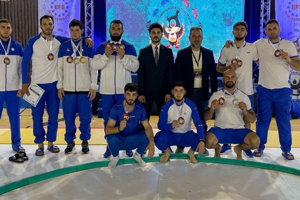 Sumoçularımız Avropa çempionatında 11 medal qazandılar