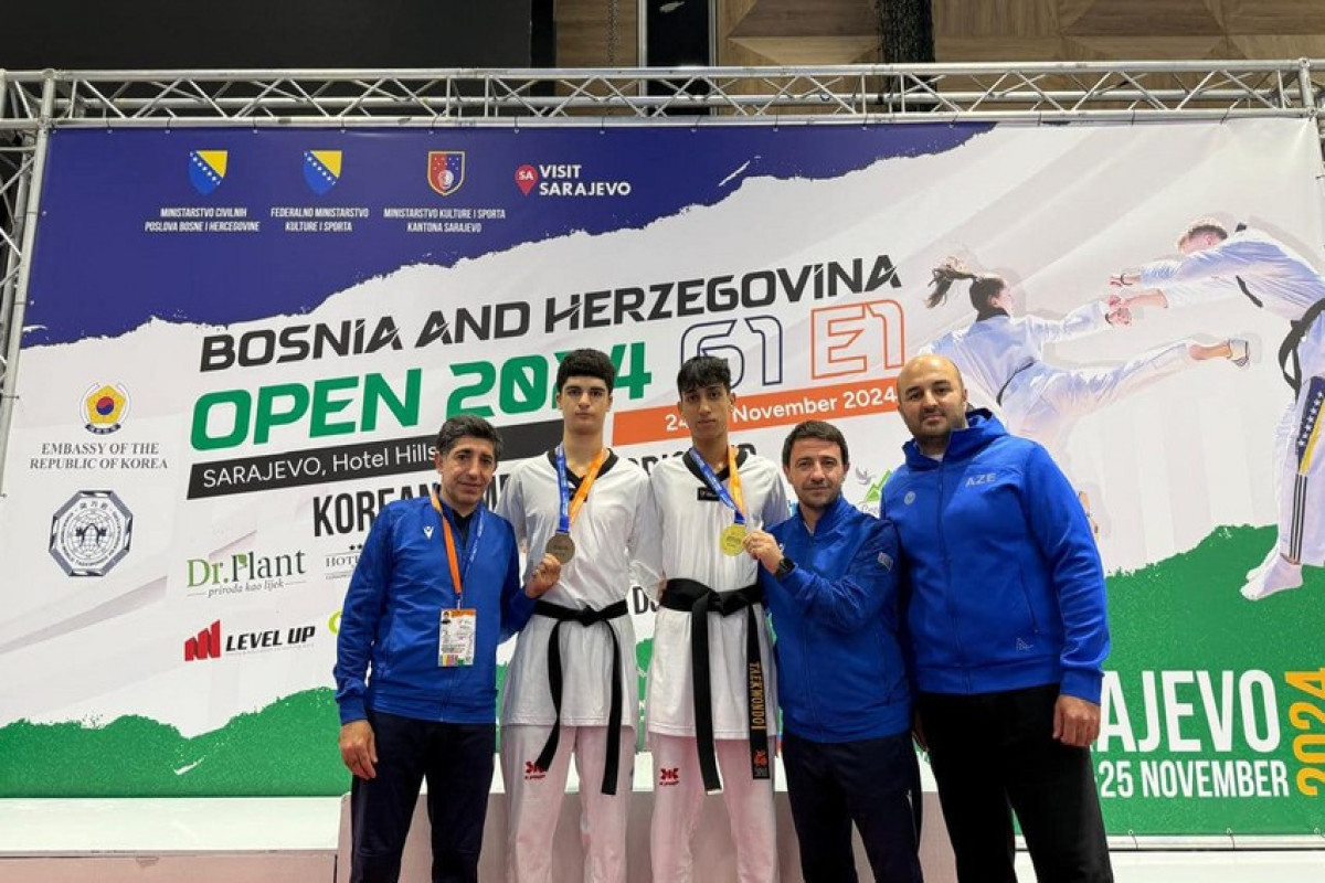 Taekvondoçularımız beynəlxalq turnirdə 2 medal qazanıblar