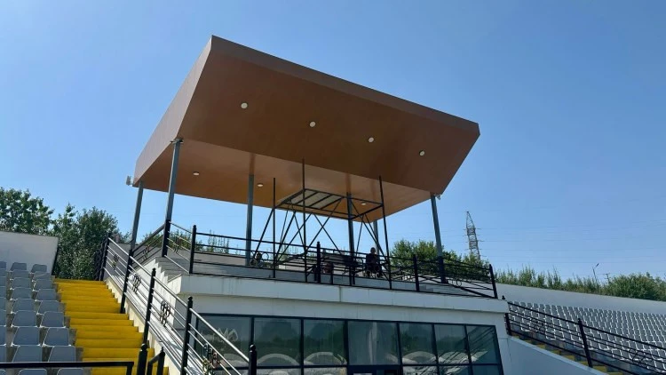 "İmişli" Quba stadionunda təmir işlərinə başladı - FOTO 