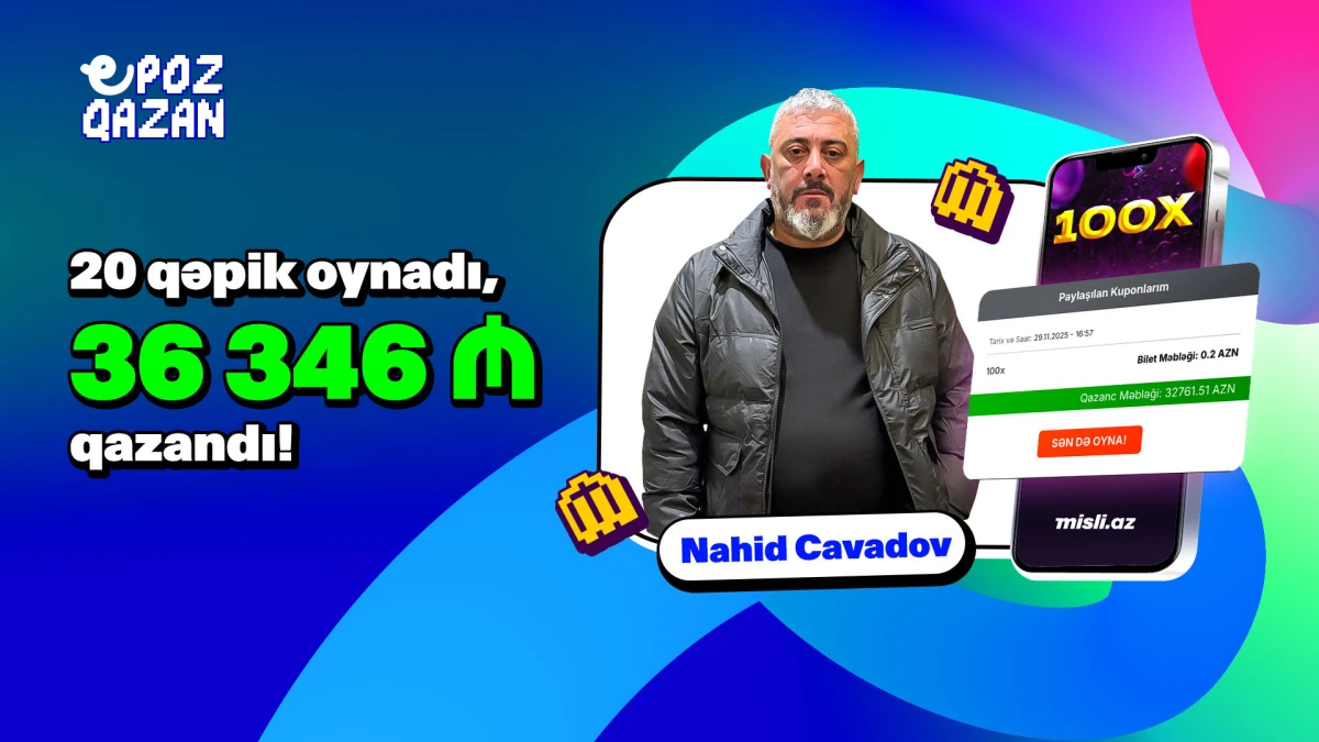 Misli.az-da ardıcıl 2 böyük uduş!