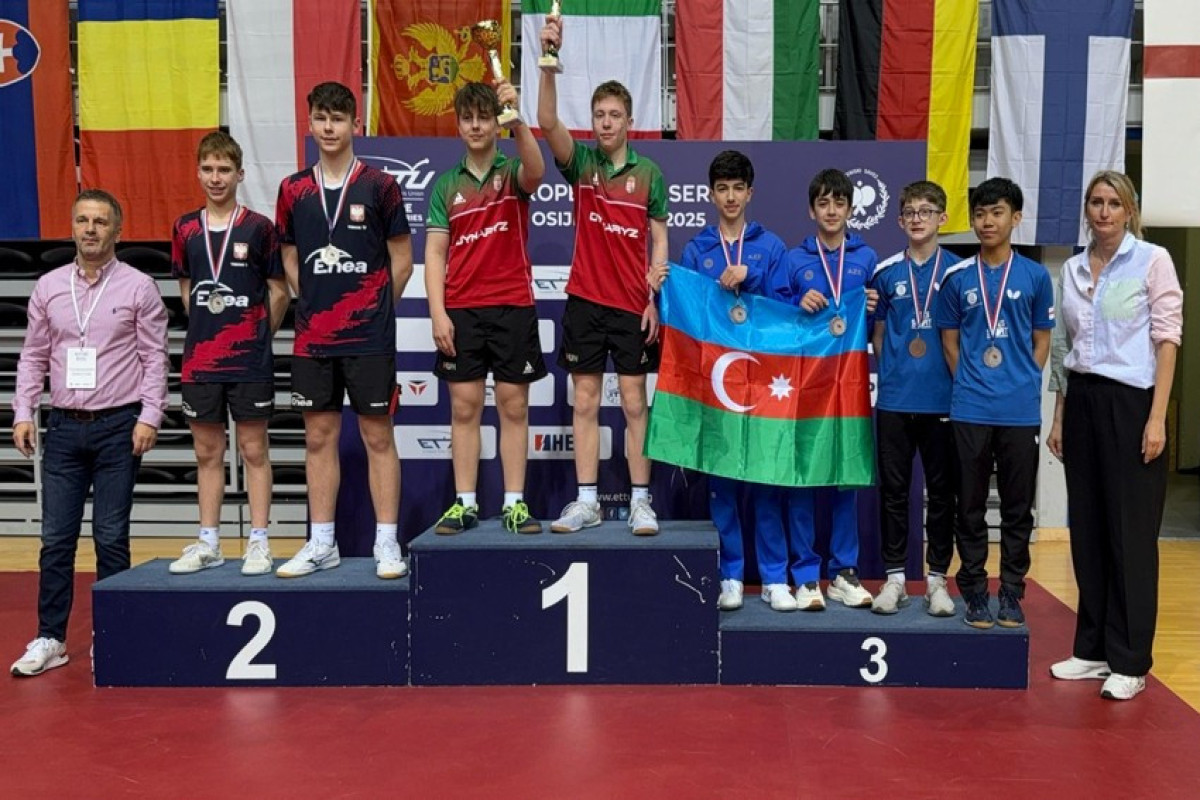 Stolüstü tennisçilərimiz Xorvatiyada bürünc medal qazanıblar