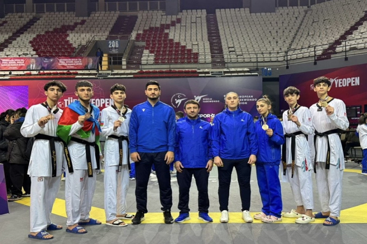 Taekvondoçularımız “Turkish Open”də 5 medal qazanıblar