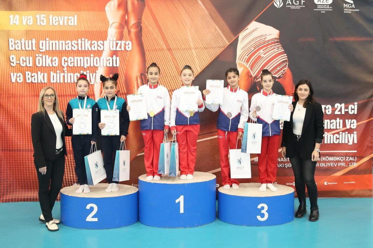 Batut gimnastikası üzrə Bakı birinciliyinə yekun vurulub