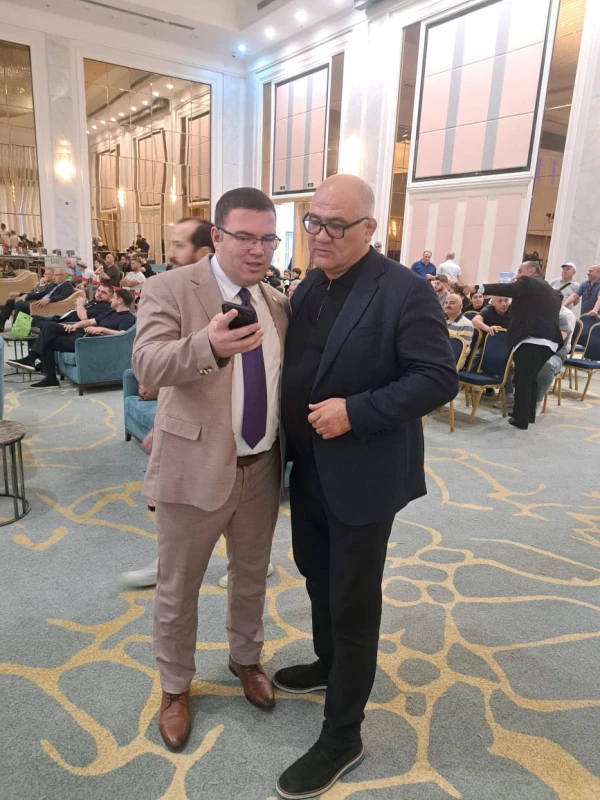 Firdovsi Umudov Gürcüstanda ağırlıqqaldırma federasiyalarının prezidentləri ilə görüşüb - FOTO 