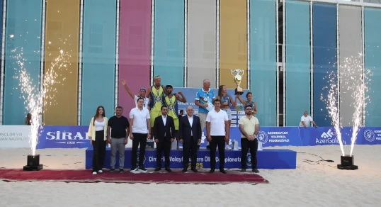 Çimərlik voleybolu üzrə ölkə çempionatı başa çatıb