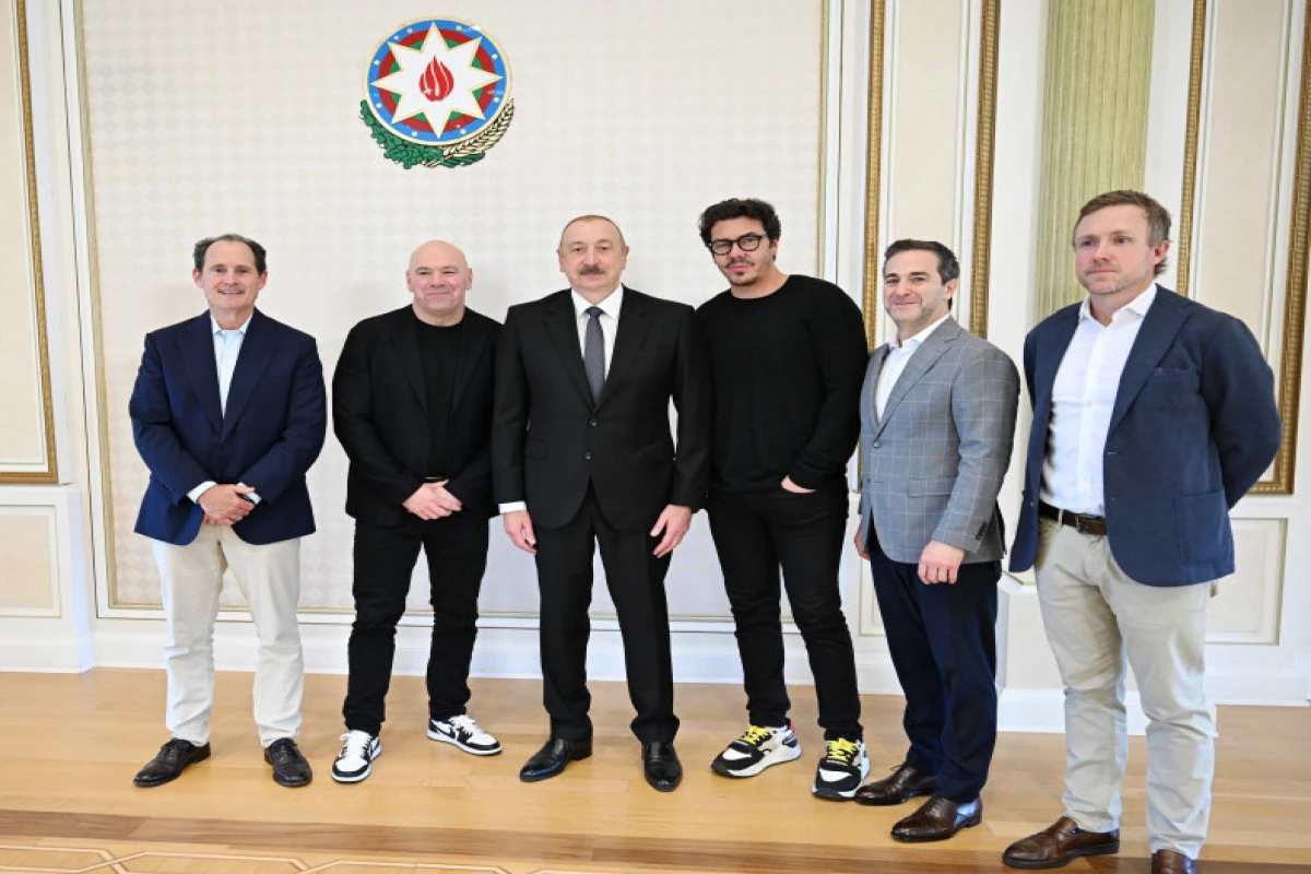 İlham Əliyev UFC-nin prezidentini qəbul edib