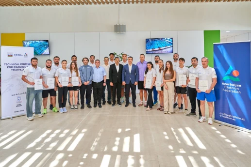 Triatlon üzrə məşqçilər üçün I dərəcəli kurs başa çatıb