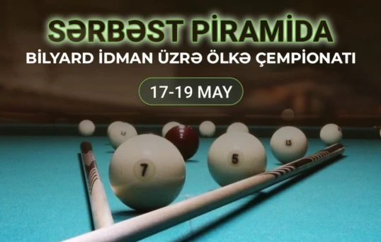 Bilyard üzrə Azərbaycan çempionatı keçiriləcək