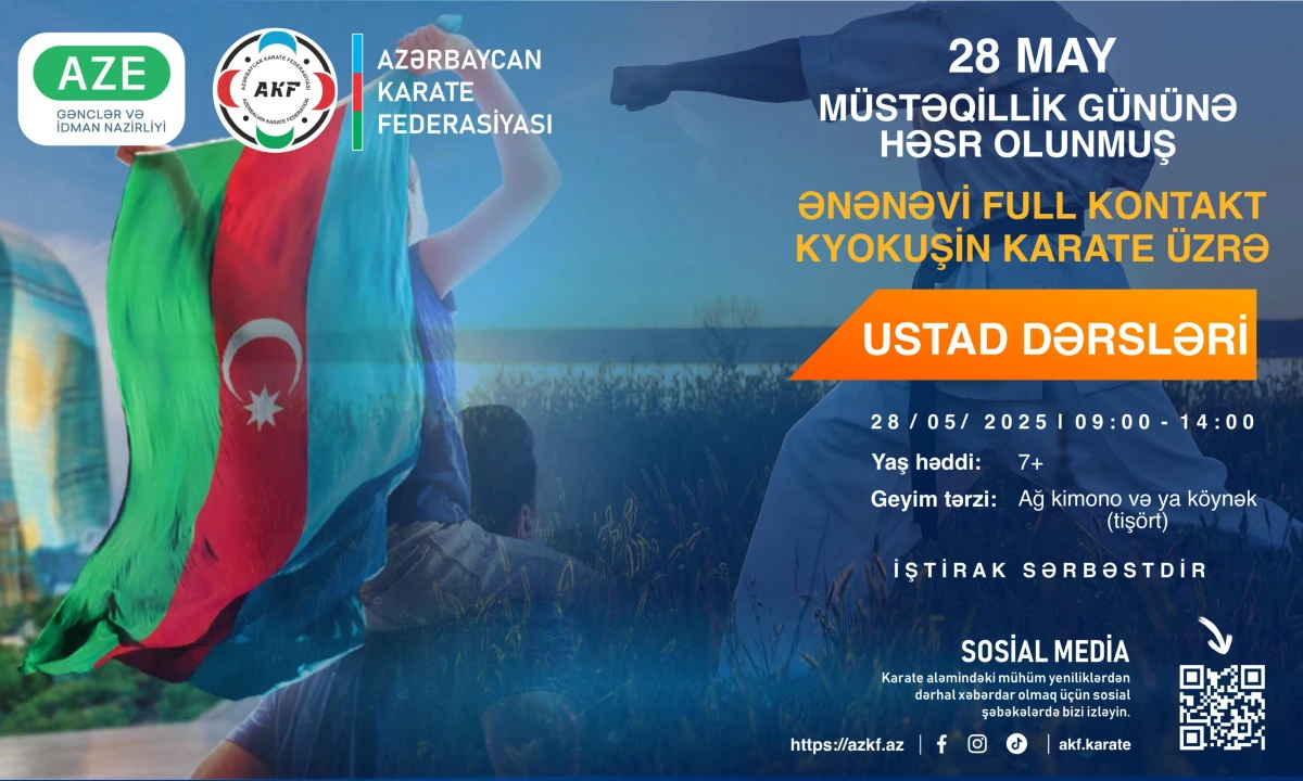 Müstəqillik Gününə həsr olunmuş karate seminarı keçirilib
