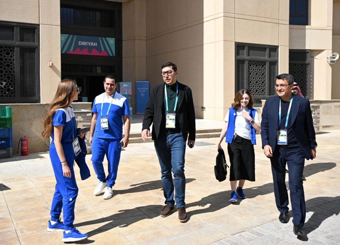 Fərid Qayıbov Ər-Riyadda Azərbaycan idmançıları ilə görüşüb - FOTO 