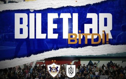 Azərbaycan derbisi üçün bütün biletlər satılıb