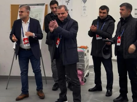 Ceyhun Bayramov Neapolda "Qarabağ"la görüşüb