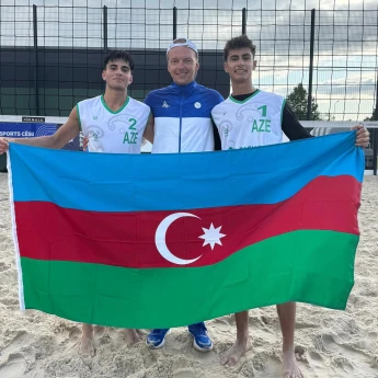 Çimərlik voleybolçularımız Avropa çempionatında əsas mərhələyə yüksəliblər - FOTO 