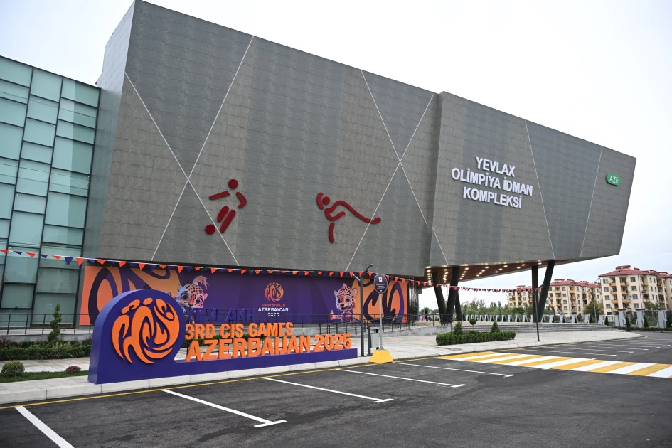 Prezident İlham Əliyev Yevlax Olimpiya İdman Kompleksinin açılışında iştirak edib - FOTO 