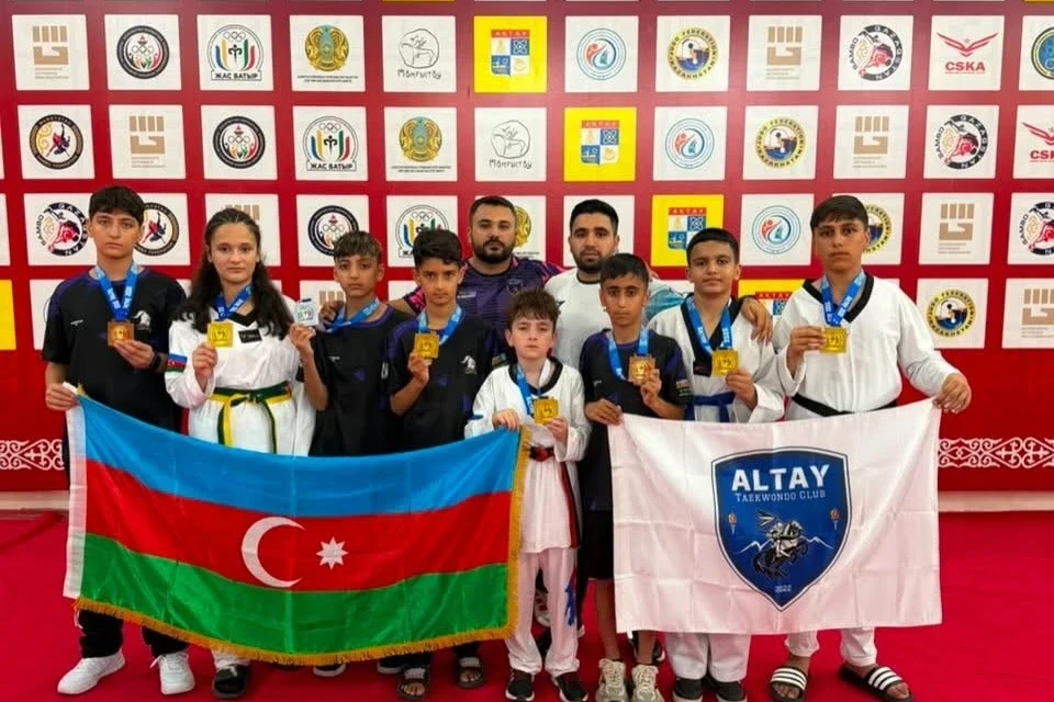 Taekvondoçularımızdan Qazaxıstanda 18 medal
