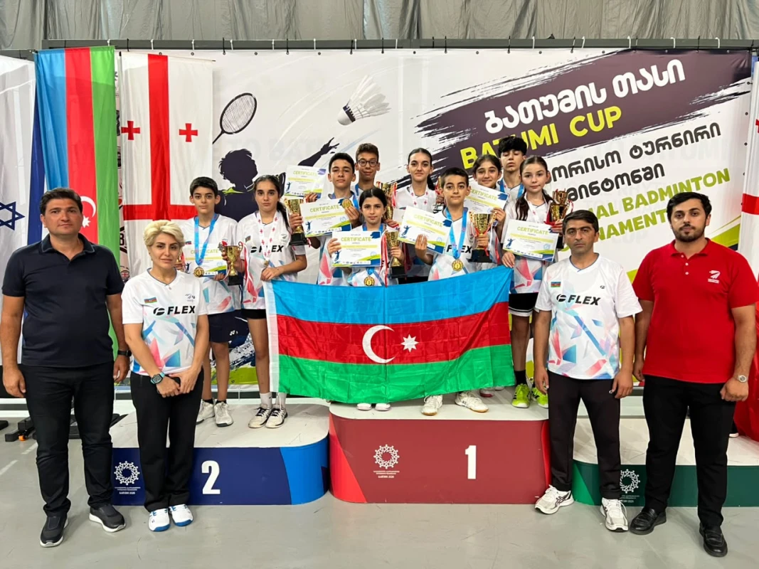 Azərbaycan badmintonçuları beynəlxalq turnirdə 17 medal qazandı