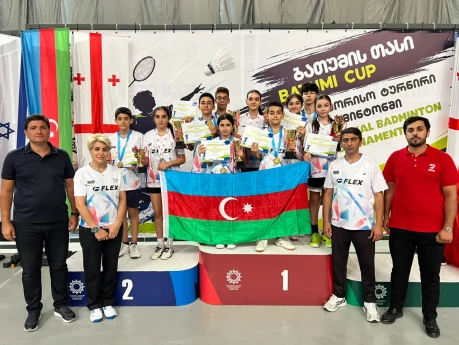 Azərbaycan badmintonçuları beynəlxalq turnirdə 17 medal qazandı