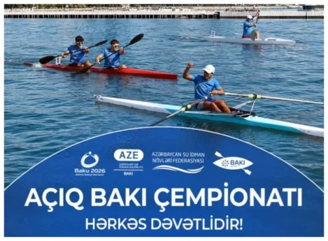 Avarçəkmə və kanoe üzrə açıq Bakı çempionatı keçiriləcək