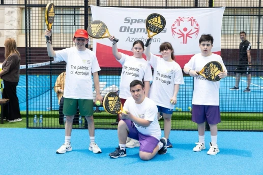 Fiziki imkanları məhdud uşaqlar üçün padel tədbiri keçirilib