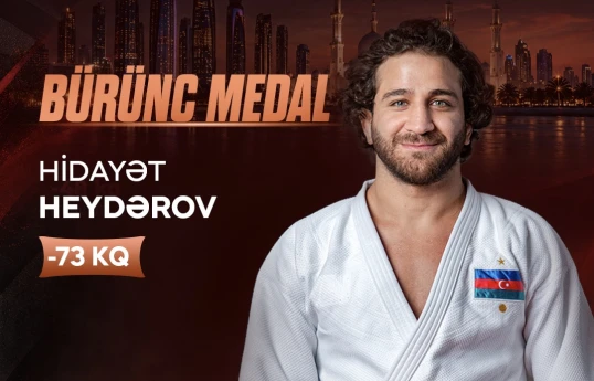 Olimpiya çempionumuz Neapolda bürünc medal qazanıb