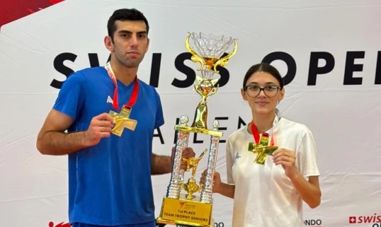 Taekvondoçularımız “Swiss Open”da birinci oldu