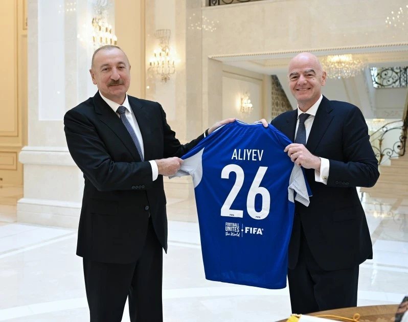 Prezident İlham Əliyev Canni İnfantinonu qəbul edib - FOTOLAR 