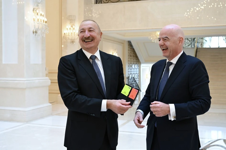 Prezident İlham Əliyev Canni İnfantinonu qəbul edib - FOTOLAR 