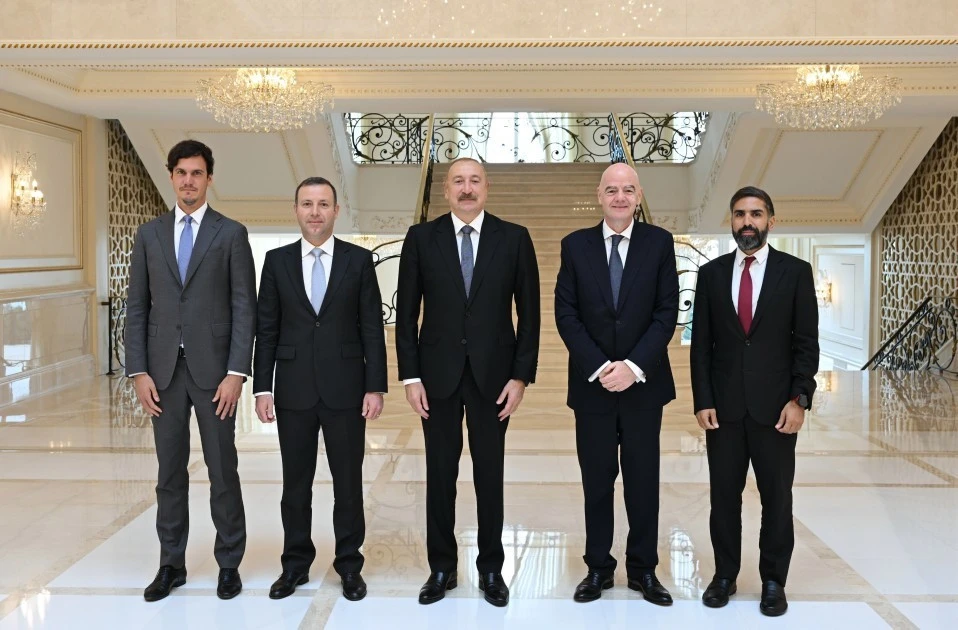 Prezident İlham Əliyev Canni İnfantinonu qəbul edib - FOTOLAR 