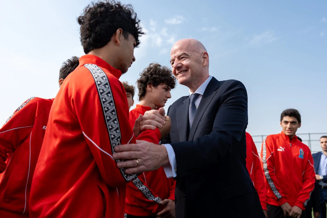 Canni İnfantino U-15 Dünya Çempionatına hazırlıq işlərinin gedişi ilə tanış olub - FOTOLAR 